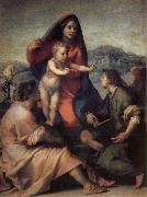 Andrea del Sarto Holy Family with Angels Sweden oil painting artist
